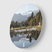 De berg Gedekte Klok met Citaat (Hoek)