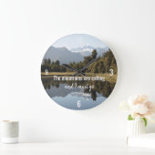 De berg Gedekte Klok met Citaat (Huis)