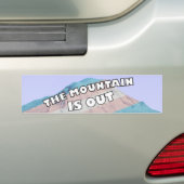 De berg is uit Trans-Bumpersticker Bumpersticker (Op auto)