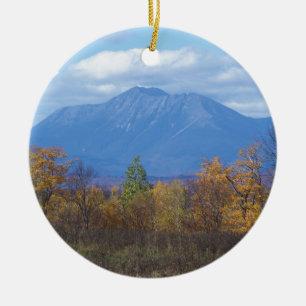 De berg Katahdin in herfst 2 Keramisch Ornament