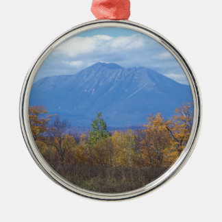 De berg Katahdin in herfst 2 Metalen Ornament