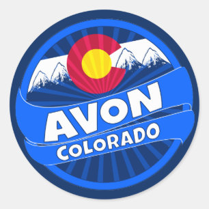 De berg van Avon Colorado barstte sticker