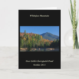 De Berg van Whiteface over Weinig Vijver Kaart