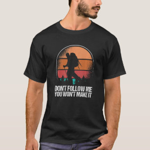 De bergbeklimmer Retro Mountaineeri T-shirt