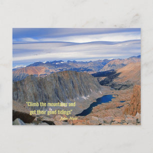 De bergen beklimmen briefkaart