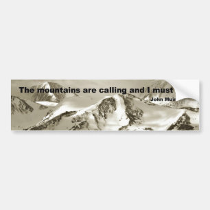 De bergen bellen... bumpersticker