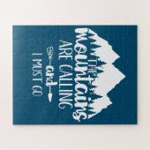 De bergen bellen en ik moet gaan legpuzzel (Horizontaal)