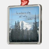 De bergen bellen... metalen ornament (Links)