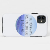 De bergen Case-Mate iPhone case (Achterkant (horizontaal))
