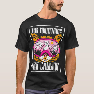 De bergen noemen de kat skier Ski Skiers Ski T-shirt