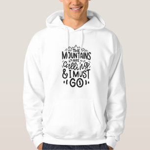 De bergen noemen een basisheide hoodie