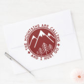 De bergen noemen Stickers (Envelop)