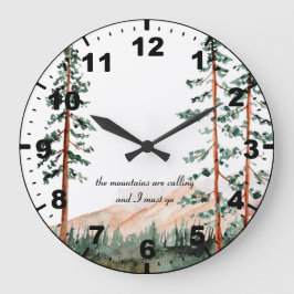 De bergen noemen ze bergen, mist, pijn grote klok