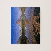 De bergen reflecteren de kalmte van Two Medicine L Legpuzzel (Verticaal)