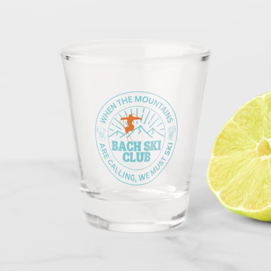 De Bergen Riepen Bruidsmeisje Shot Glas (Voorkant)