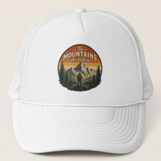 De Bergen Riepen – Vintage Wandelen Trucker Pet