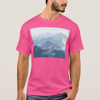 De bergen roepen actief t-shirt