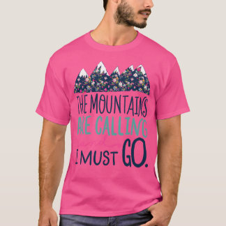 De bergen roepen actief t-shirt