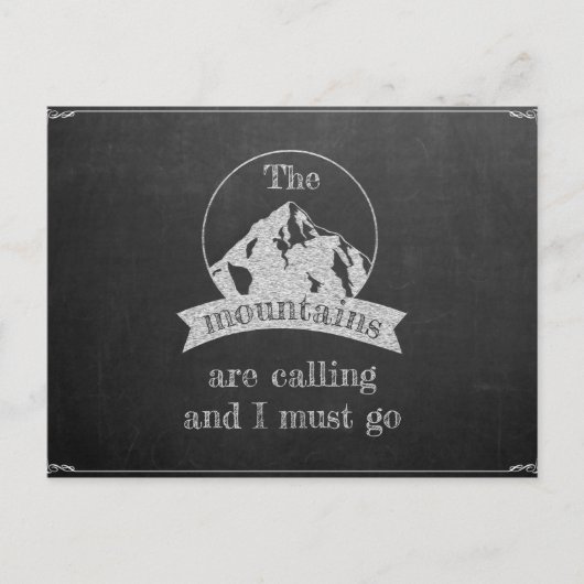 De bergen roepen briefkaart (Voorkant)