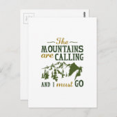De bergen roepen briefkaart (Voorkant / Achterkant)