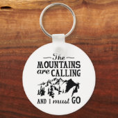 De bergen roepen sleutelhanger (Voorkant)