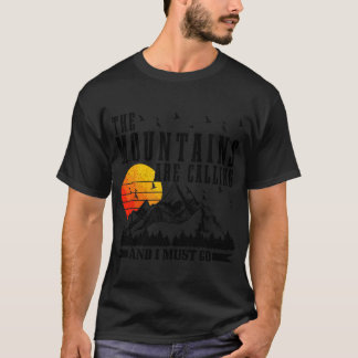 De Bergen Roken Ik Moet Gaan Wandel Kamp T-shirt