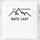 De bergen zijn de laatste rechthoekige sticker (Tas)