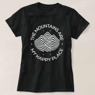 De bergen zijn mijn gelukzalige plek t-shirt