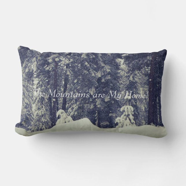 De bergen zijn mijn thuispiloot kussen (Voorkant)