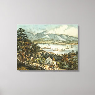 De berggebieden van de Catskills Canvas Afdruk