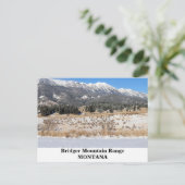 De bergketen van de Bridger in het Briefkaart van (Staand voorkant)