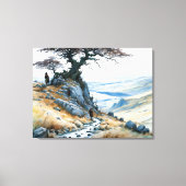 De bergpas canvas afdruk (Voorkant)