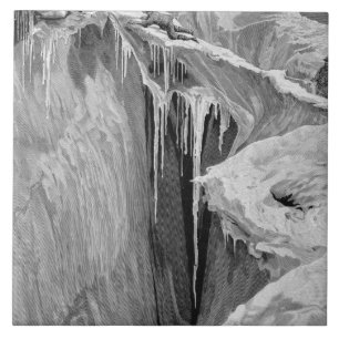 De Bergschrund op de Dent Blanche in 1865, van Tegeltje