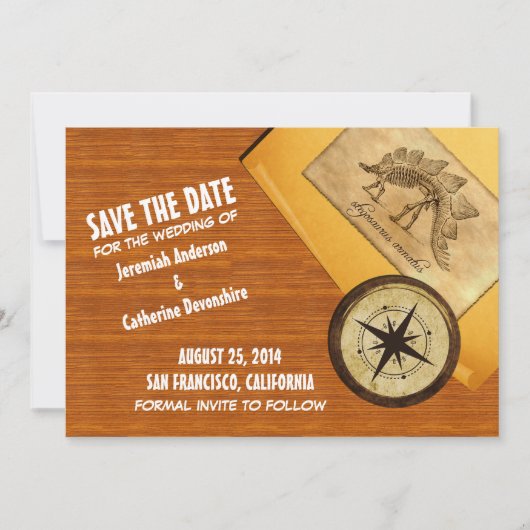 De Berichten van het avontuur sparen de Datum uitn Save The Date (Voorkant)