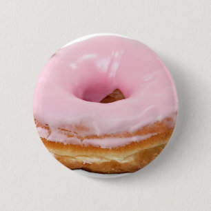 De Berijpte Doughnut van het Voedsel van het Ronde Button 5,7 Cm