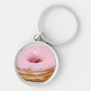 De Berijpte Doughnut van het Voedsel van het Sleutelhanger