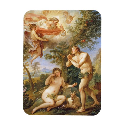 De berisping van Adam en Eva Biblical Religious Ar Magneet (Verticaal)