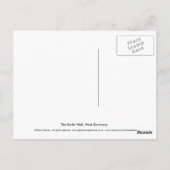 De Berlijnse muur Briefkaart (Achterkant)