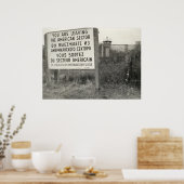 De Berlijnse muur in een buurt Poster (Keuken)