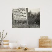 De Berlijnse muur in een buurt Poster (Keuken)