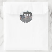 De Berlijnse muur Ronde Sticker (Tas)