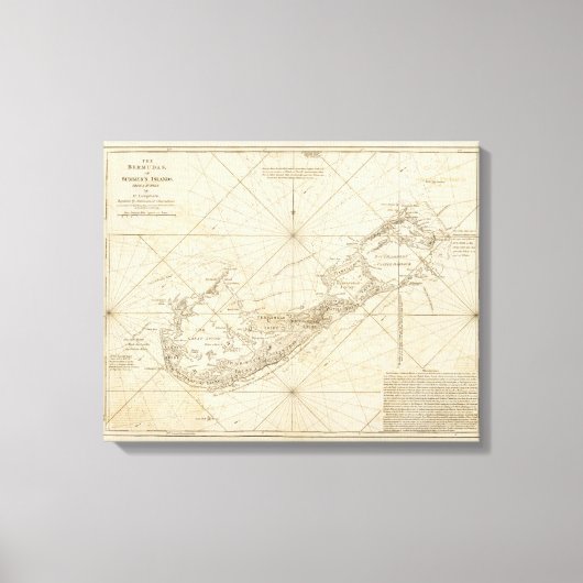 De Bermudas- of zomereilanden Canvas Afdruk (Voorkant)