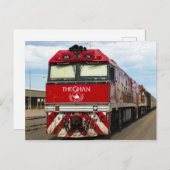 De beroemde Australische trein Ghan Briefkaart (Voorkant / Achterkant)