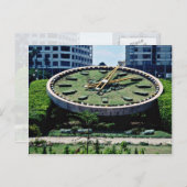 De beroemde Flowers Clock, Alexandrië, Egypte flow Briefkaart (Voorkant / Achterkant)