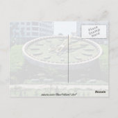 De beroemde Flowers Clock, Alexandrië, Egypte flow Briefkaart (Achterkant)