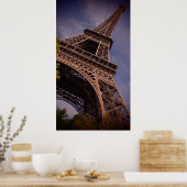 De beroemde Landmark Foto van de Eiffel Tower van Poster (Keuken)
