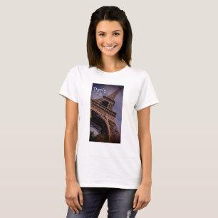 De beroemde Landmark Foto van de Eiffel Tower van T-shirt