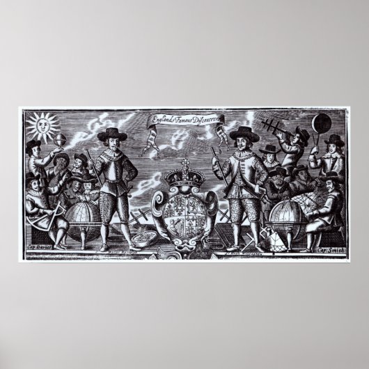 De beroemde ontdekkers van Engeland Poster (Voorkant)