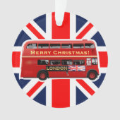 De beroemde Rode Bus van Londen Ornament (voorkant)