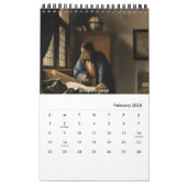 De beroemde Vermeer's Schilderkalender Kalender (Feb 2026)
